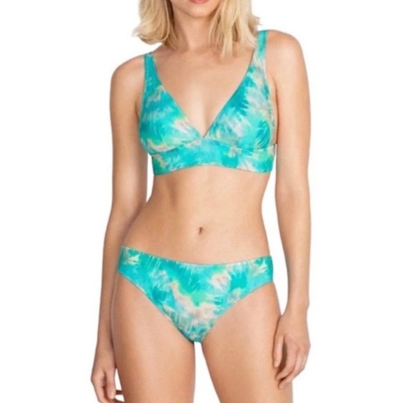 NEW Calme by Johnny Was 2 Piece Hipster Bikini Swimsuit Medium - Picture 1 of 10